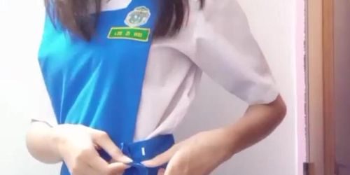 Xmm strip in school uniform