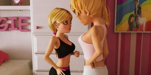 Superb Futa Sisters Caught By Step Mother - 3D Family Sex (English Voices)