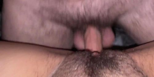 Close up hairy pussy pounding
