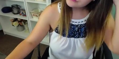Sexy secretary horny at work