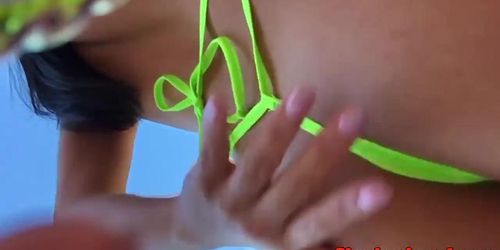 Glamcore asian swallows a load of cum
