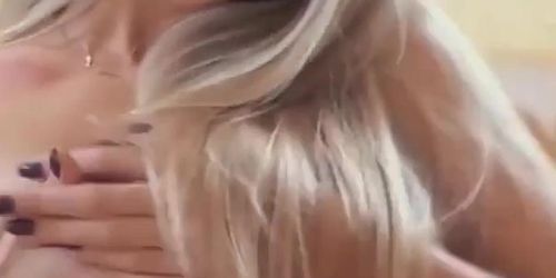 hot blonde girl make big cock cum I found her at hookmet.com