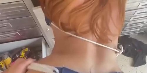 Lacey Laid Redhaired Goddess with hot Face loves to Suck Big Dicks and to take it in her Round Sweet Ass