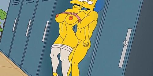 Housewife Marge's Intense Pleasure from Hot Cum in Every Hole / Anime / Hentai / Toon