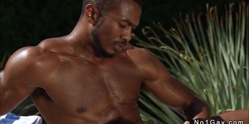 Gardener and pool man interracial gay anal sex (Sean Xavier)