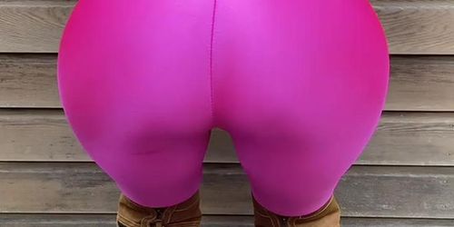 Stephanie Wolf - neon pink jumpsuit
