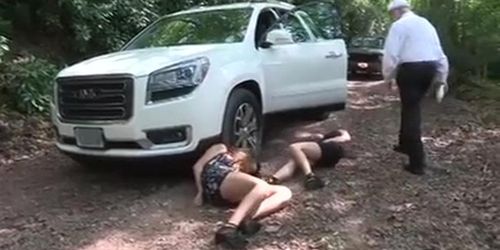 Roadside Grab - Perverted kidnapping porn scene