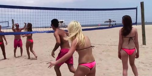 Beach Volleyball Action with Chanel Collins, Emma Ryder & Dillion Carter (Tony Rubino, Aubrey Gold, Tyler Steel)