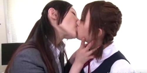 Teacher with long tongue seduces her student