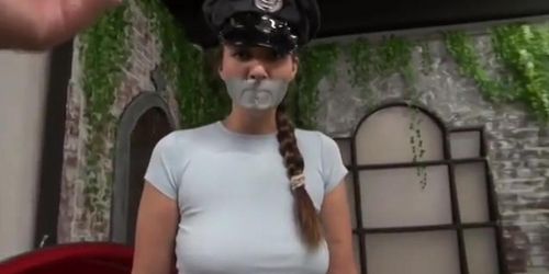 Female Cop Captured Stripped and Fucked by Criminal