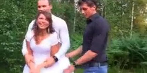 Bride Fucked By Three Guys