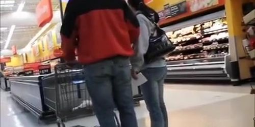 Local supermarket tight pants client