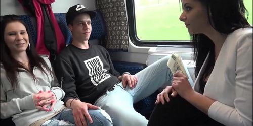 Couples Swapping In A Train Cabin In Czech Republic