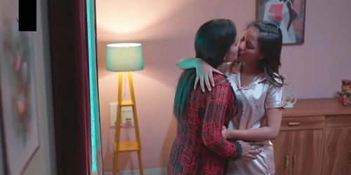 Indian lesbian seducing milf web series scene (edited and music added)