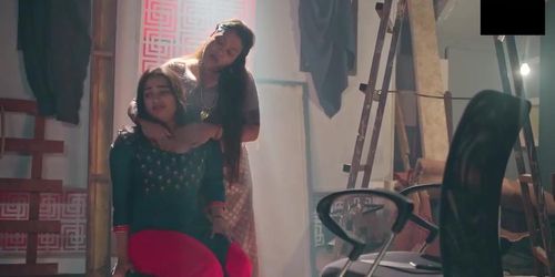 French Indian Lesbian - Indian lesbian bhabhi seductive sex web series scene (edited and music  added) - Tnaflix.com