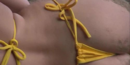 Denise Milani - Yellow Bikini   Full Video