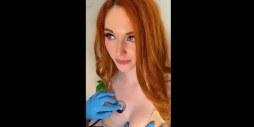@Amouranth Doctor Tests My GAG By Cumming In My Mouth (Teen big dick)