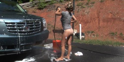 christina car wash (Christina Lucci, Christina Model)