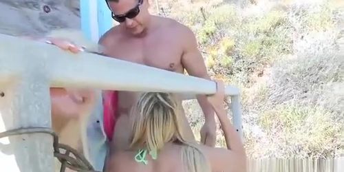 Kinky surfer teens 18+ seduced and pleased a life guard