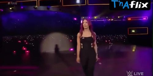 Sasha Banks Butt,  Breasts Scene  in Wwe Monday Night Raw