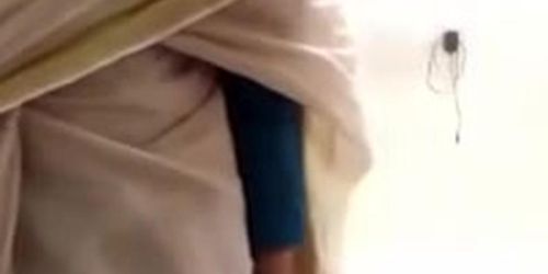 Desi Young Girl Stripping Saree