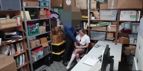 Alyssa Cole blowjob the LP Officers big dick
