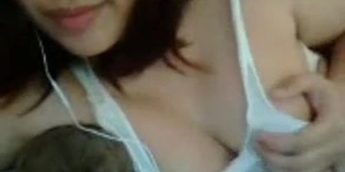 Cute Girl Try To Show On Webcam