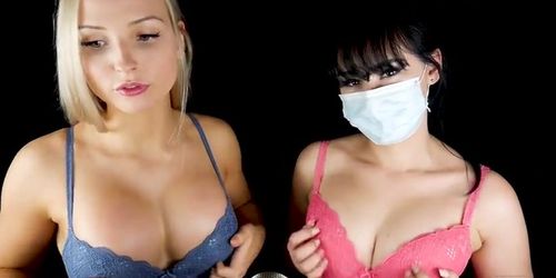 ASMR Network Bra Scratching with Masked ASMR