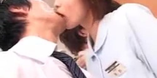 Japanese nurses sucking cock!