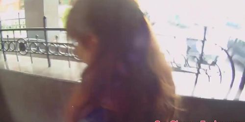 POV fucked eurobabe filmed on spycam