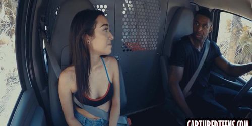 Beautiful brunette teen Kiley Jay hammered by strong BBC