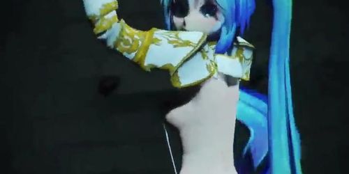 MMD knight miku dungeon paradise