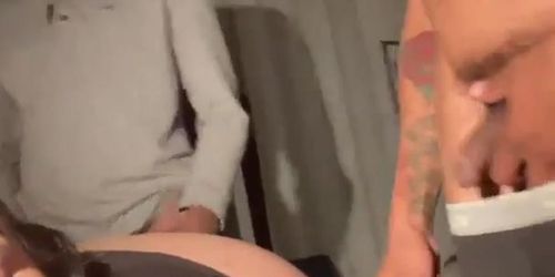 White Slut Gets Fucked By the Bros Pt. 1