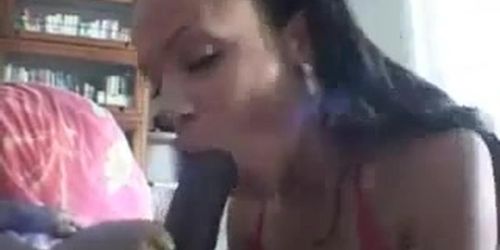 Vanessa Cruz Sucks Big Black Cock