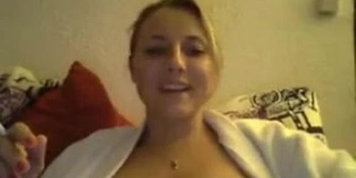 French Chick Shows Off Her Boobs
