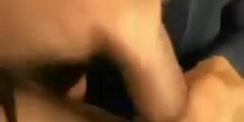 really hot naughty blonde gives boyfriend a bj in public place while friend films her on camera