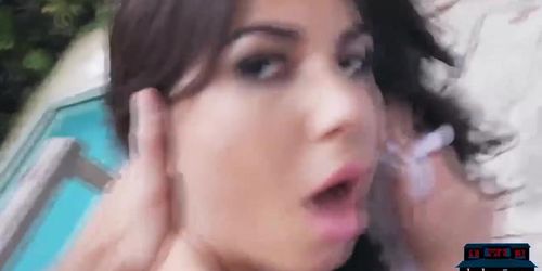 Amateur teen girlfriends having wild sex on camera
