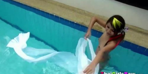 Playful Tintin enjoys showing off her teen body during pictorial