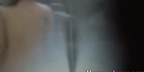 Naked asian teens shower