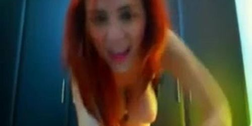 Busty slut teases on cam