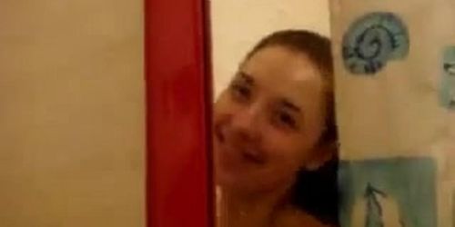 Petite Babe Caught On Camera In The Shower