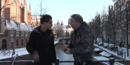 Real amsterdam prostitute sprayed with jizz