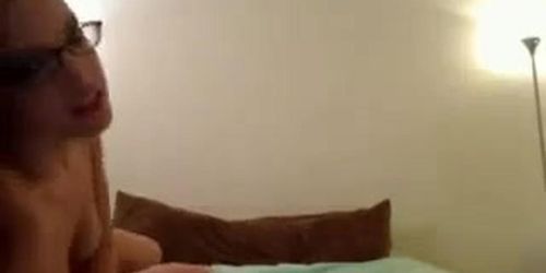 Hot Geek Made To Moan In Front Of Her Webcam Viewers
