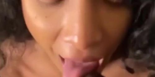 Ebony Slut Takes Two Cocks