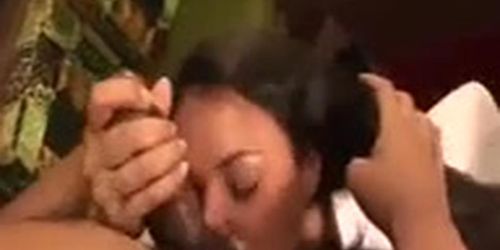 slutty busty latina devours friend's huge cock!