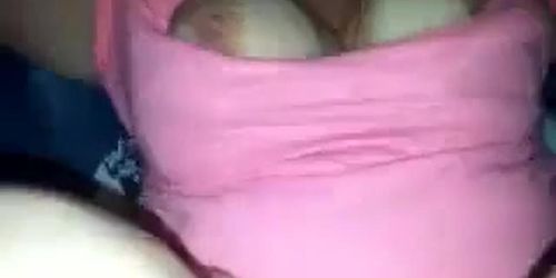Milf showing. Her  fucking big  boobs! (Pleasure Bunny)