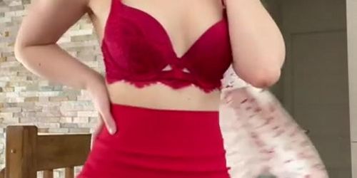 Sara Mei Kasai Nude Red Lingeire Teasing Video