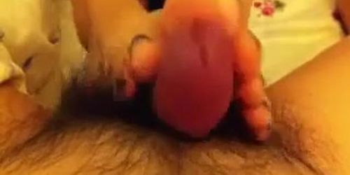 chinese small feet footjob