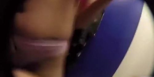 hot latina teen gets surprised that she's being filmed sucking dick in a dressing room and fucks on camera