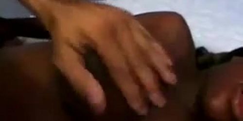 Black Preggo Slut With Huge Tits Gets Pussy Drilling